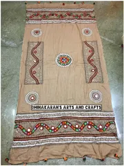 Traditional BEIGE Kutchwork Dupatta