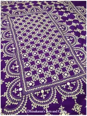 Purple Kutchwork Saree
