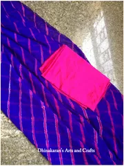 Purple Lehariya Saree