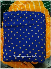 DARK BLUE  Bandhani Fabric