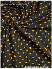 KOHINOOR BLACK Bandhani Fabric