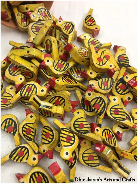 Yellow Chidiyaa Buttons