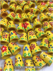 Handpainted Bell Buttons