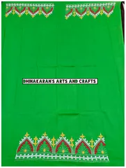 Mahal Kutchwork Blouse Piece - GREEN