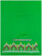 Mahal Kutchwork Blouse Piece - GREEN