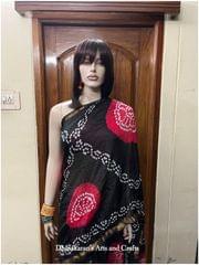 Moha Art Silk Bandhani Saree