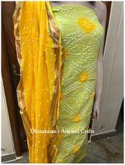 Pastels Bandhani Dress Material