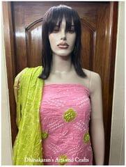 Pastels Bandhani Dress Material