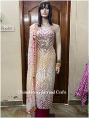 Gota Patti Bandhani Dress Material