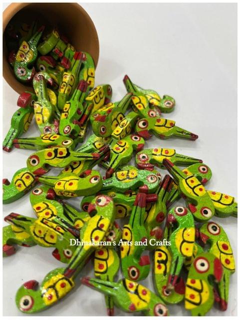Green Parrot Buttons