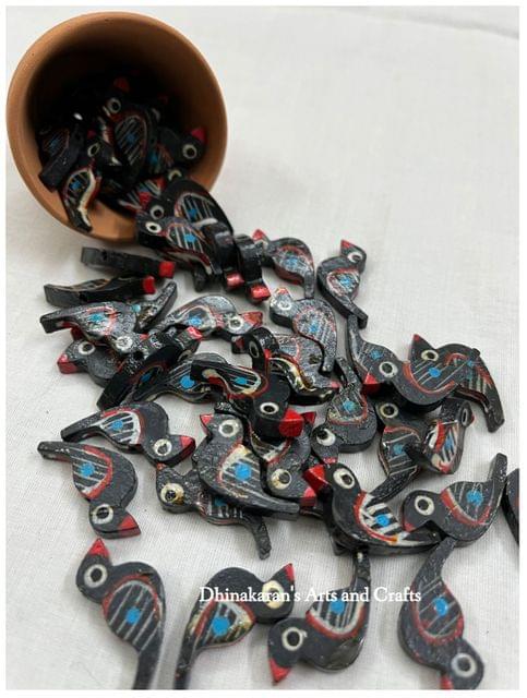 Black Chidiyaa Buttons
