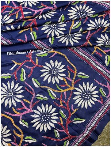 Lovely Daisies Kanthawork Saree