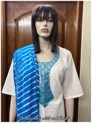 Light Blue Lehariya Dupatta