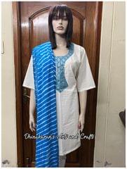 Light Blue Lehariya Dupatta