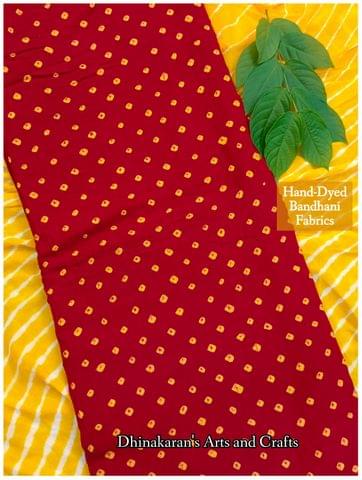 SINDHOOR RED Bandhani Fabric
