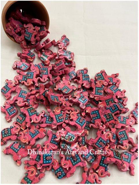 Pink Elephant Buttons
