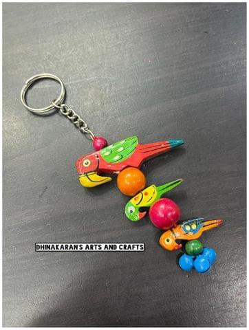 Quirky Parrot Keychain