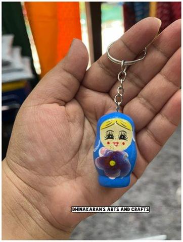 Handpainted Doll Keychain