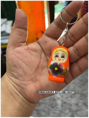 Handpainted Doll Keychain