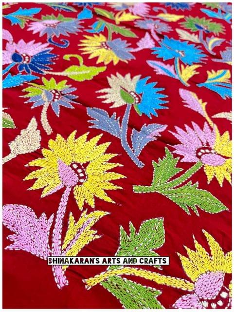 Floral Full Kanthawork Blouse Piece