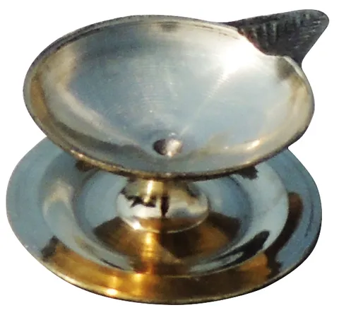 Pandeep Plate Deepka No. 3 (MOQ 12 pcs) - 2.7*2.3*1.1 inch (Z146 D)