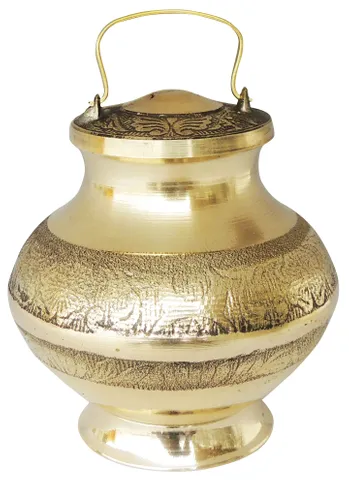 Brass Ganga Jali No. 5 - 500 ml - 4.3*4.3*5.6 inch (Z200 P)