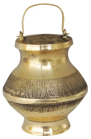 Brass Ganga Jali No. 7  (MOQ : 6 Pc.) - 130 ml  2.8*2.8*4 inch (Z200 R)