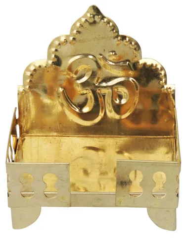 Brass Singhansan Sheet For God Idol No. 4  (MOQ-  6 Pcs.) - 5.1*3.6*5.7 inch (Z185 D)