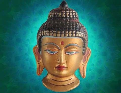 Showpiece Buddha Face- 3.4*1.5*5.5 inch (AS211 A)