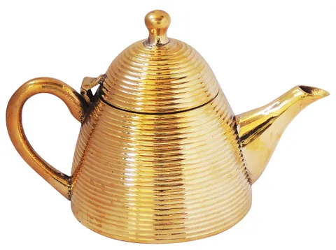 Brass Tea Pot Kettle 450 ML - 8*4.5*5.5 inch (Z273 B)