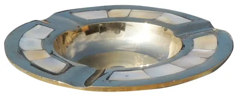 Brass Ashtray, Ash Tray - 4.8*4.8*0.8 inch (Z157 E)