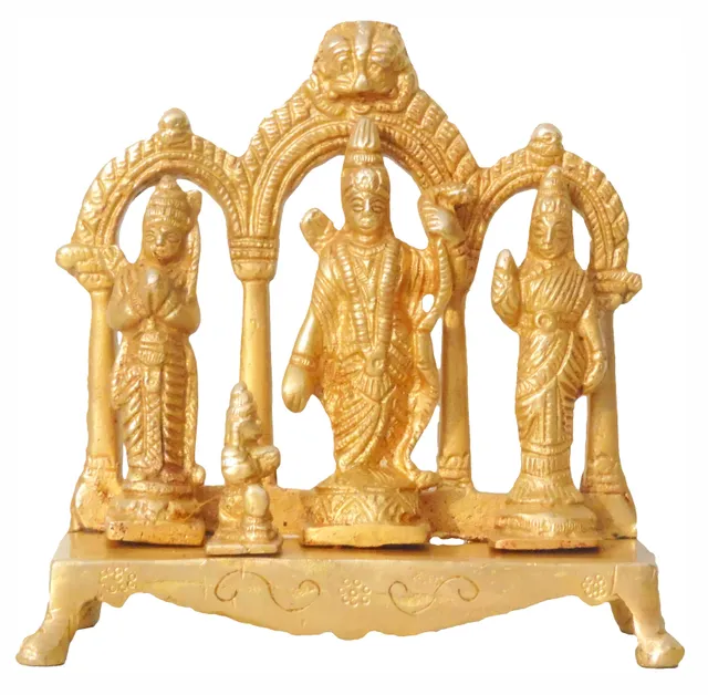 Brass Showpiece Ram Darbar God Idol Statue  - 5*1.5*5 inch (BS800 A)