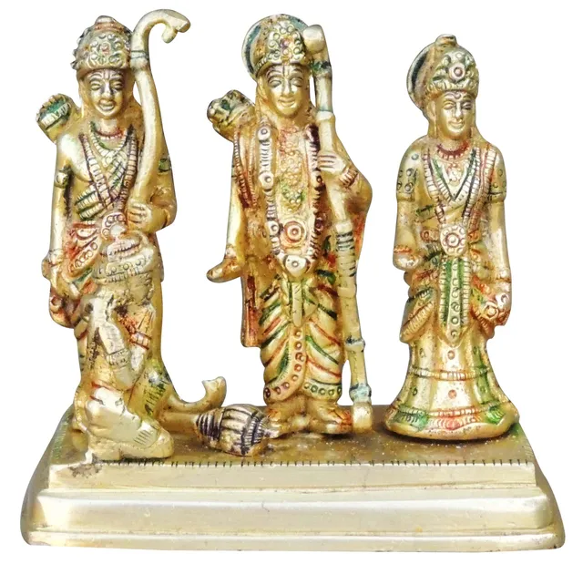 Brass Showpiece Ram Darbar God Idol Statue  - 5*3*5 inch (BS131 C)