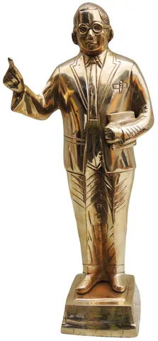 Brass Showpiece Ambedker Standing Statue - 3.4*3.4*13 inch (BS533 B)