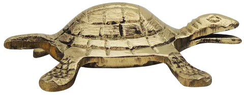 Brass Showpiece Tortoise Statue Small  (MOQ- 2 Pcs.) - 4*3.3*1 inch (Z184 G)