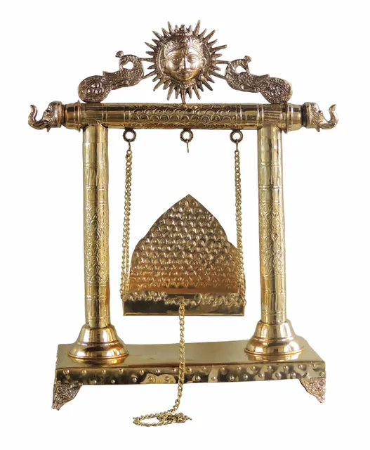 Brass Laddu Gopal Jhula For God Idol - 18*7.5*22 inch (AS227 E)