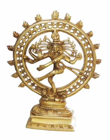 Brass Showpiece Nataraja (Nataraj )God Idol Statue  - 7.5*2.5*9.2 inch (BS1069 D)