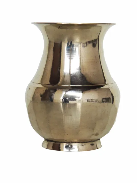 Pure Brass Lota Amkhora No. 7 - 4.5*4.5*6 inch, 900 ML (Z505 G) (MOQ : 1 Pcs)