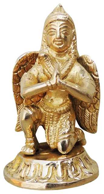Brass Showpiece Garun Dev Statue - 2.3*2.3*3.8 Inch (BS956 B)