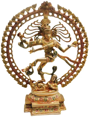 Brass Showpiece Nataraj Statue - 16.5*4.3*20 Inch (BS496)