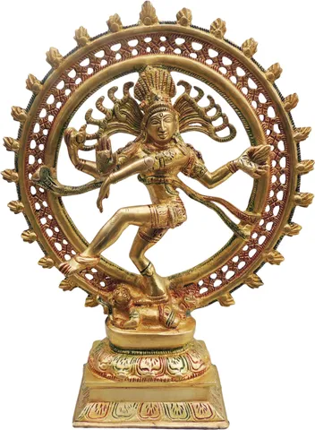 Brass Showpiece Nataraj Statue - 11*4*13.5 Inch (BS118)