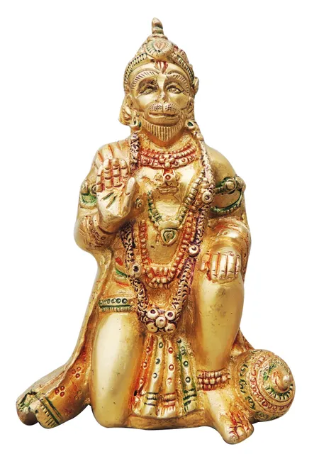 Brass Showpiece Hanuman Ji  Statue - 3.9*2.8*6.1 Inch (BS970 C)