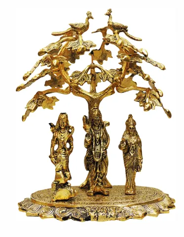 Aluminium Ram Dharbar Tree Gold -12*9*16 Inches (AS202 G)