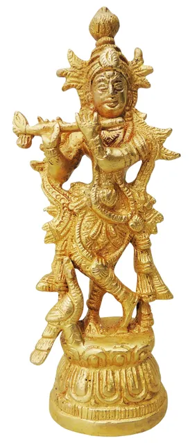Brass Krishna Normal Statue-2.5*2*7 (BS844 A)