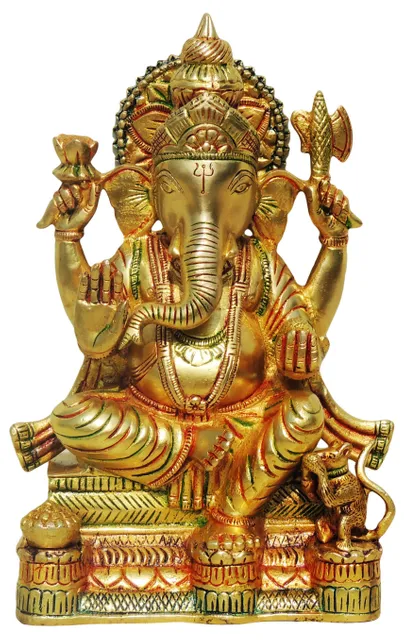 Brass Ganesh ji -7*3*11 inches (BS663)