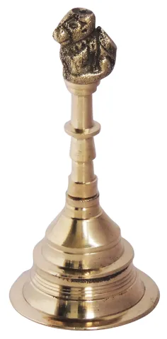 Brass Nandi Ganti No. 3 - 2.4*2.4*5 inch (F666 D) (MOQ-6 Pcs)