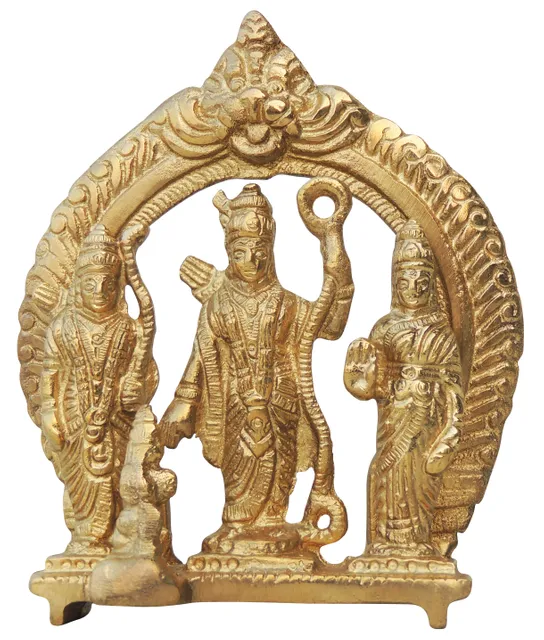 Brass Showpiece Ram Darbar Statue  - 3.6*1.5*4.5 Inch (BS1226 A)