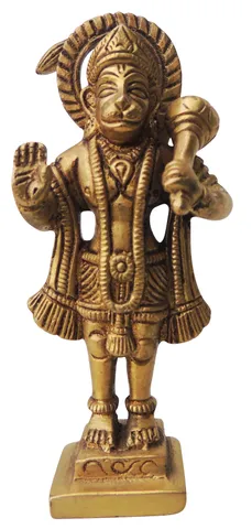 Brass Showpiece Hanuman Ji Statue  - 2*1*4.5 Inch (BS1313 C)