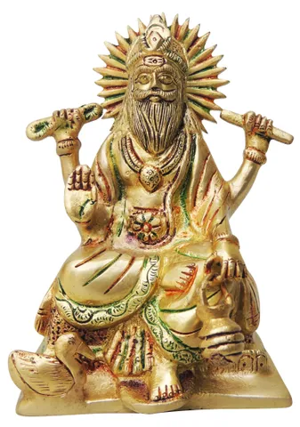 Brass Showpiece Vishwakarma Statue  - 4.6*3.3*7 Inch (BS1251 C)