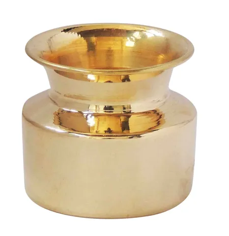 Brass Lota, 230 ML (MOQ : 6 Pc.)  - 2.6*2.6*2.4 inch (Z317 B)